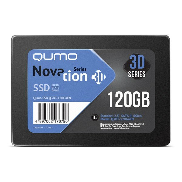 Qumo Novation TLC 3D SSD 120Gb Q3DT-120GAEN
