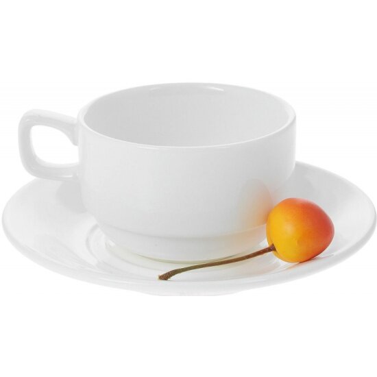 Набор WILMAX : чайная чашка & блюдце, 220 мл (WL-993008 / 1C)