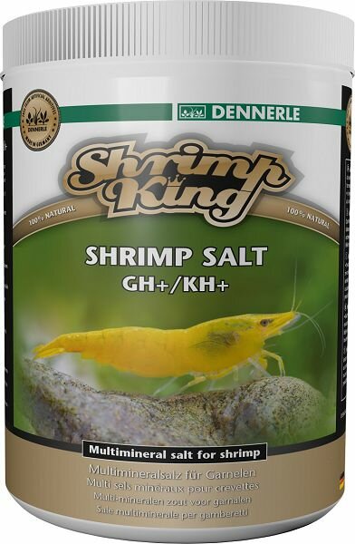 Dennerle Добавка Dennerle Shrimp King Shrimp Salt GH+/KH+ для повышения жесткости в аквариумах с пресноводными креветками, 1 кг