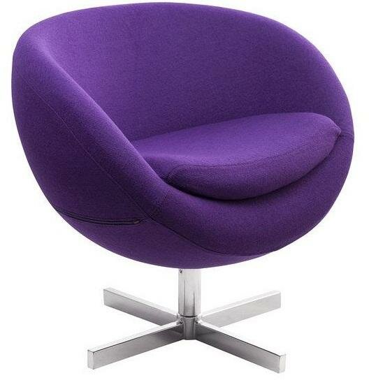 Дизайнерское кресло Беон (реплика PLANET6) A686 Фиолетовый (ткань)