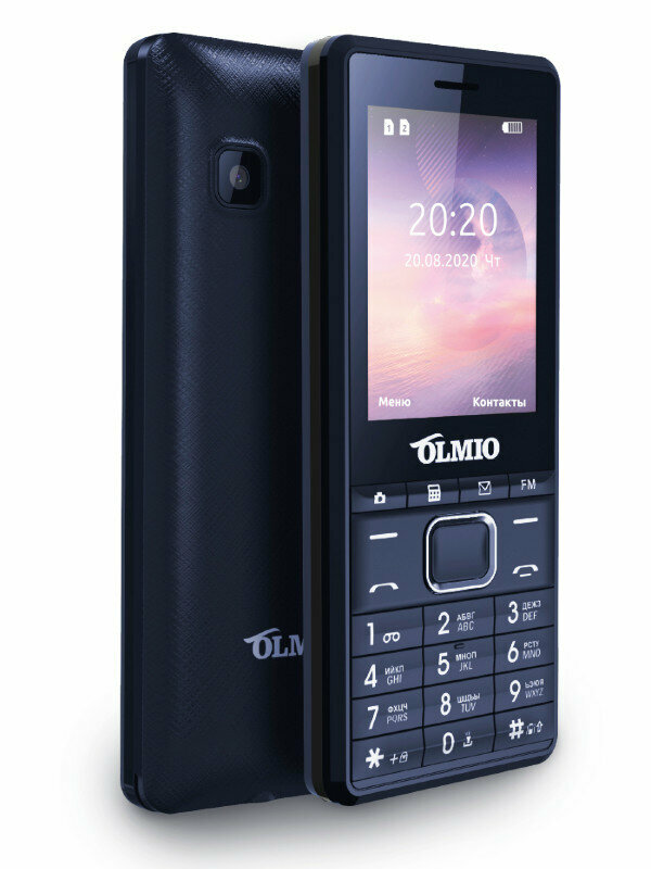 Сотовый телефон Olmio A25 Blue-Black 42528