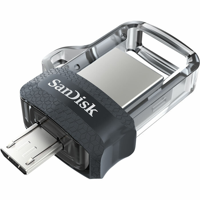 USB Flash накопитель 32GB SanDisk Ultra Dual Drive m3.0 (SDDD3-032G-G46) USB 3.0 + microUSB (OTG) Черный