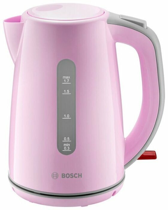 Чайник Bosch TWK7500K, розовый/серый