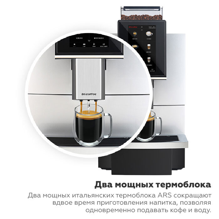 Кофемашина профессиональная Dr. coffee PROXIMA F12 (без подключения к водопроводу) - фотография № 4