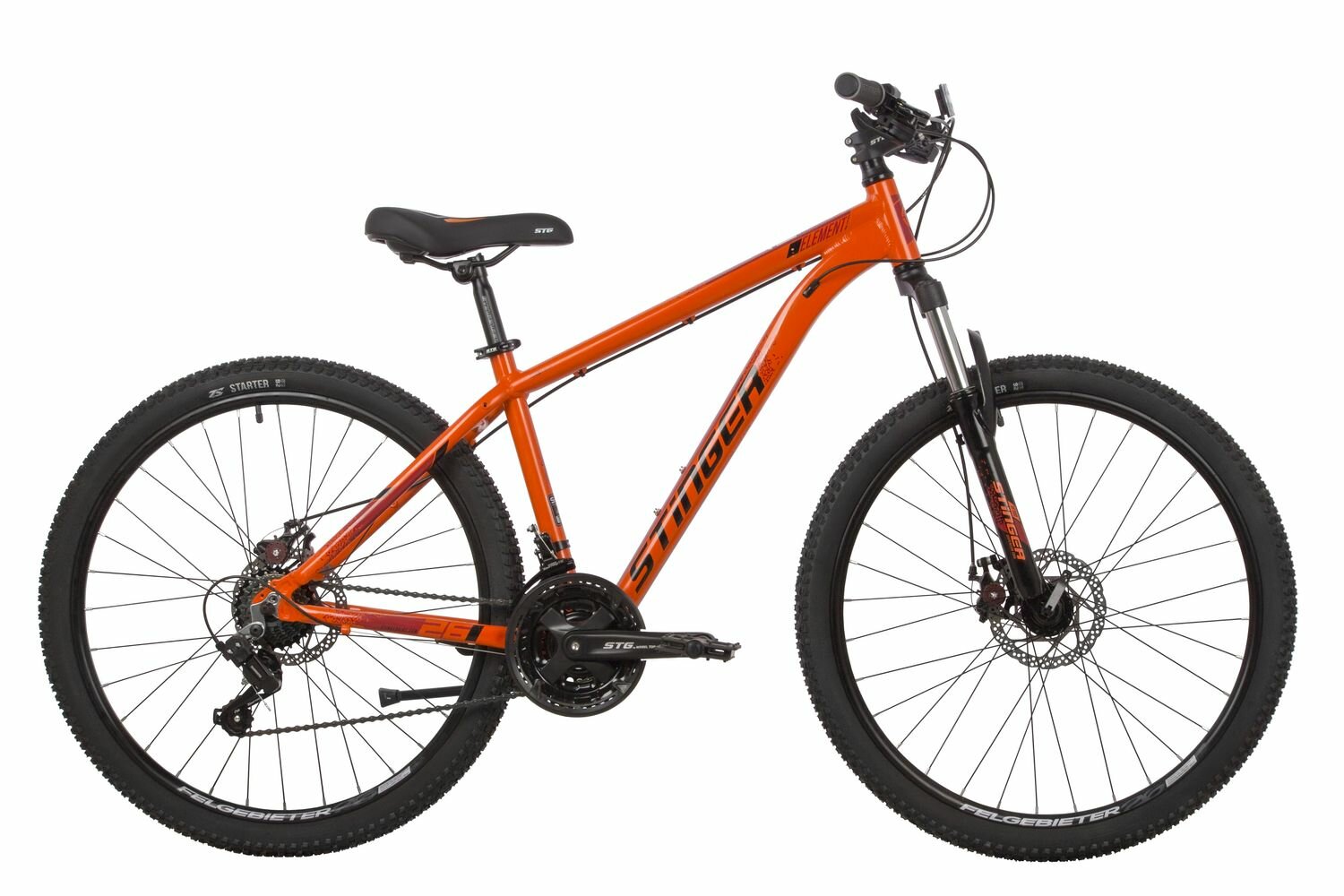 Горный (MTB) велосипед Stinger Element STD 26 (2022), рама 14", оранжевый
