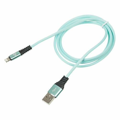 Кабель Digma USB A(m)-Lightning (m) 1.2м Light Blue - фото №1