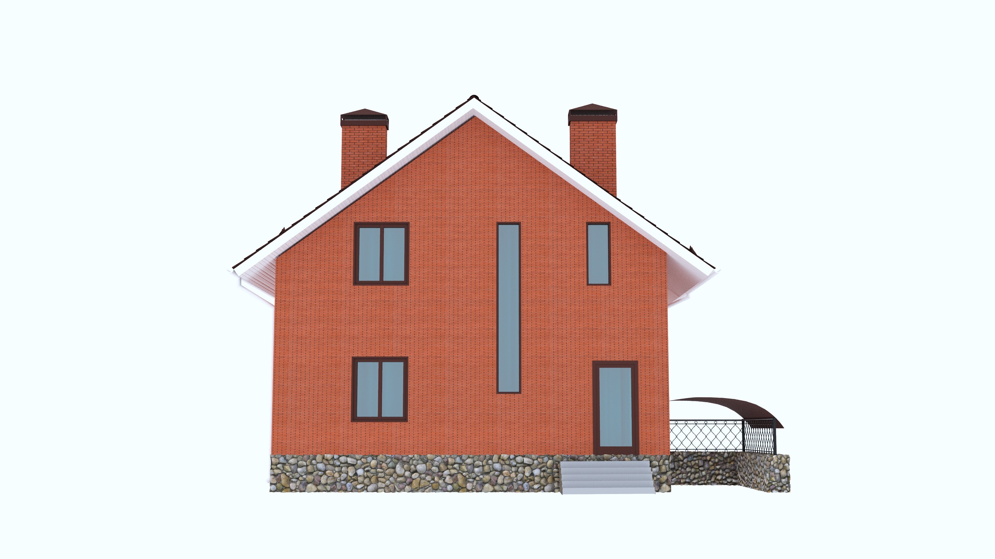 Проект жилого дома SD-proekt 15-0033 (138,7 м2, 9,09*11,95 м, газобетонный блок 375 мм, облицовочный кирпич) - фотография № 9