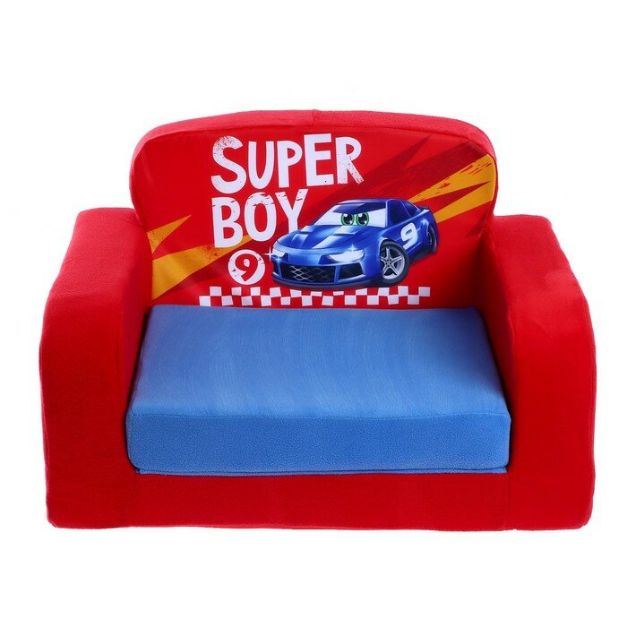 ZABIAKA Мягкая игрушка-диван Super boy, раскладной - фотография № 1