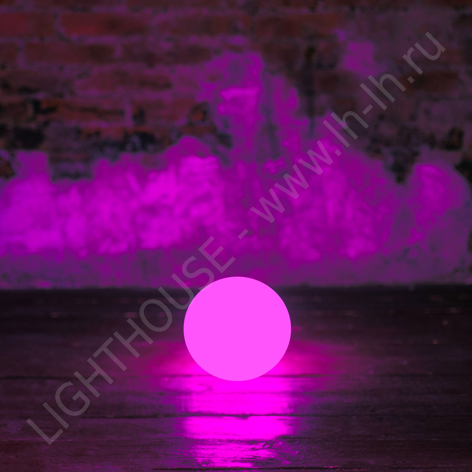Декоративный светильник шар разноцветный Moonlight 20 см 220V RGB_YM