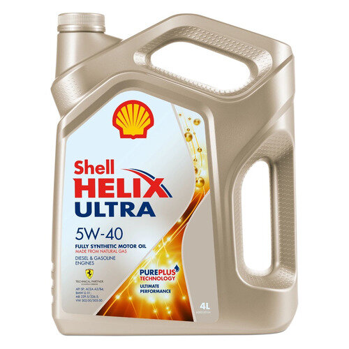 Моторное масло SHELL Helix Ultra, 5W-40, 4л, синтетическое [550055905]