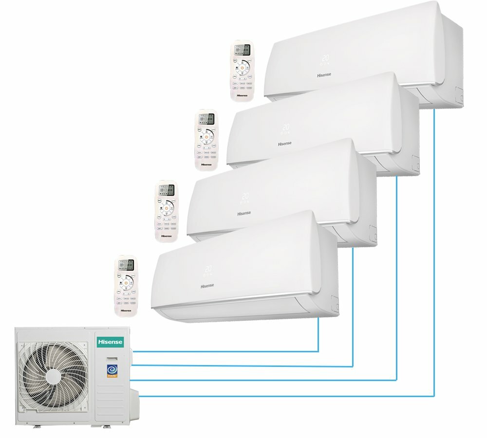 Мультисплит-система Hisense AMW4-28U4SAC / AMS-09UR4SVEDB65x4