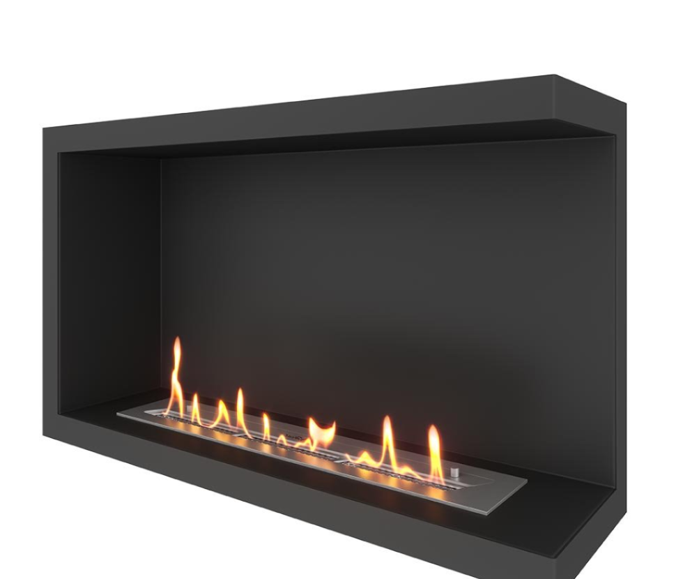 фото Биокамин угловой SteelHeat Leader 800 правый VCF800R-G Стекло