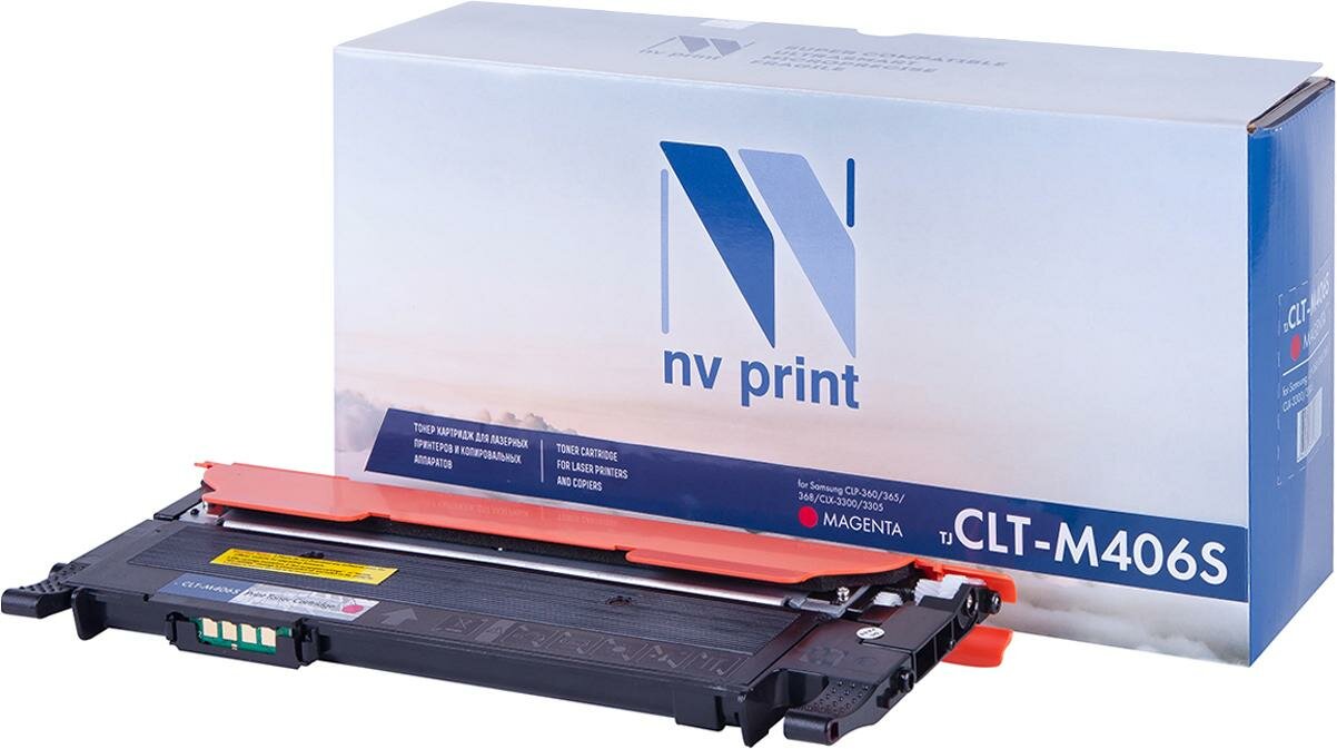 Картридж NV-Print NV-CLT-M406S 1000стр Пурпурный