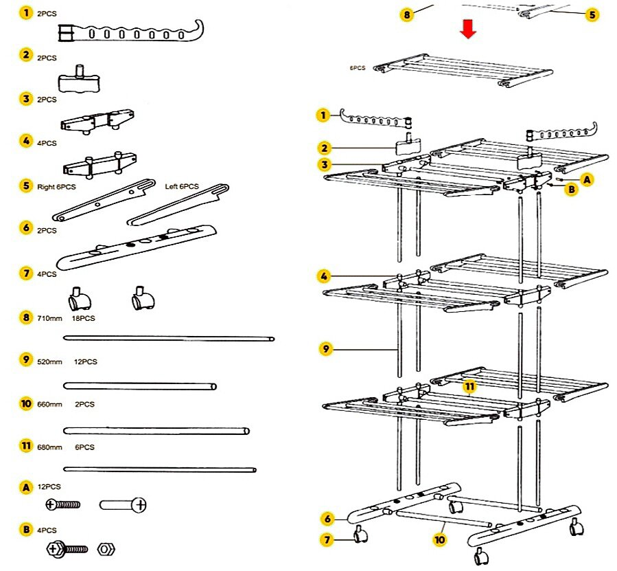 Инструкция по сборке сушилки Сушилка для белья Напольная Spray Painting Clothes Hanger (белая) - купить по вы