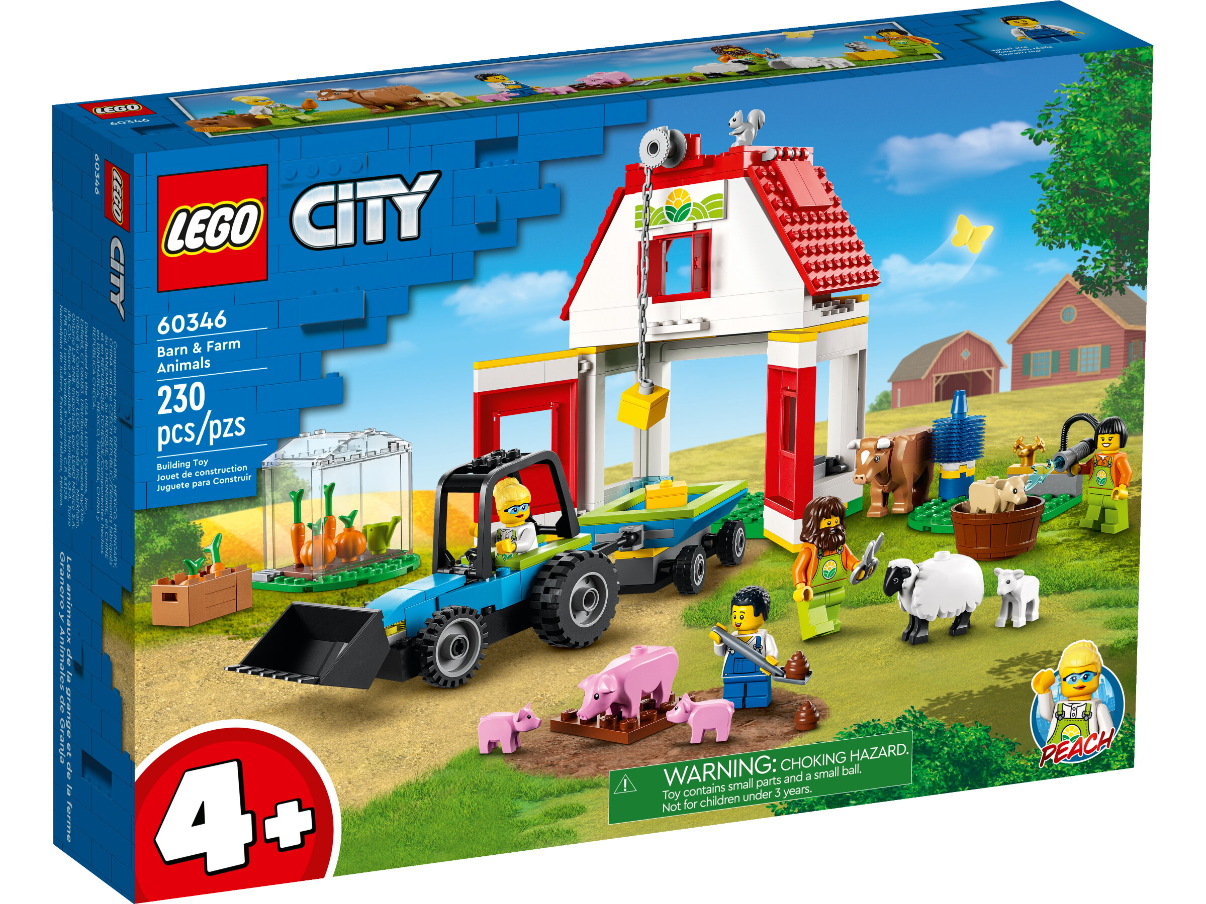 Конструктор LEGO City 60346 Сарай и сельскохозяйственные животные