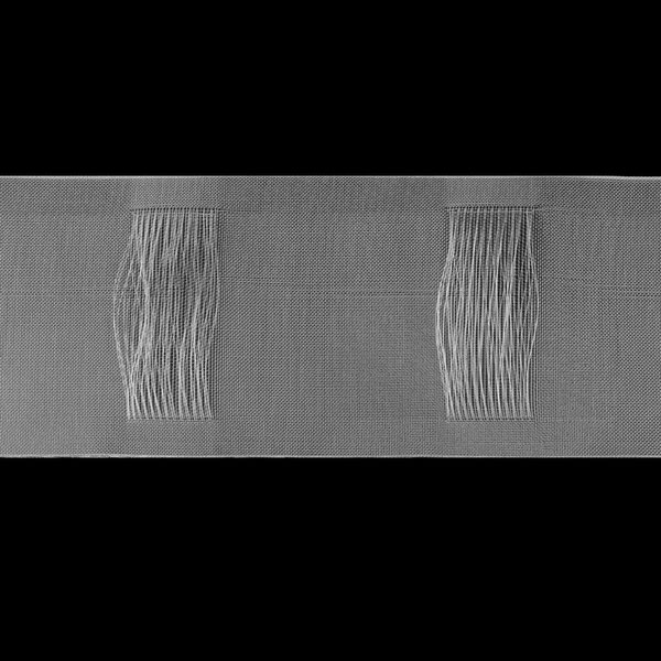 Шторная лента трубная органза 10 см 50 +- 1 м цвет прозрачный