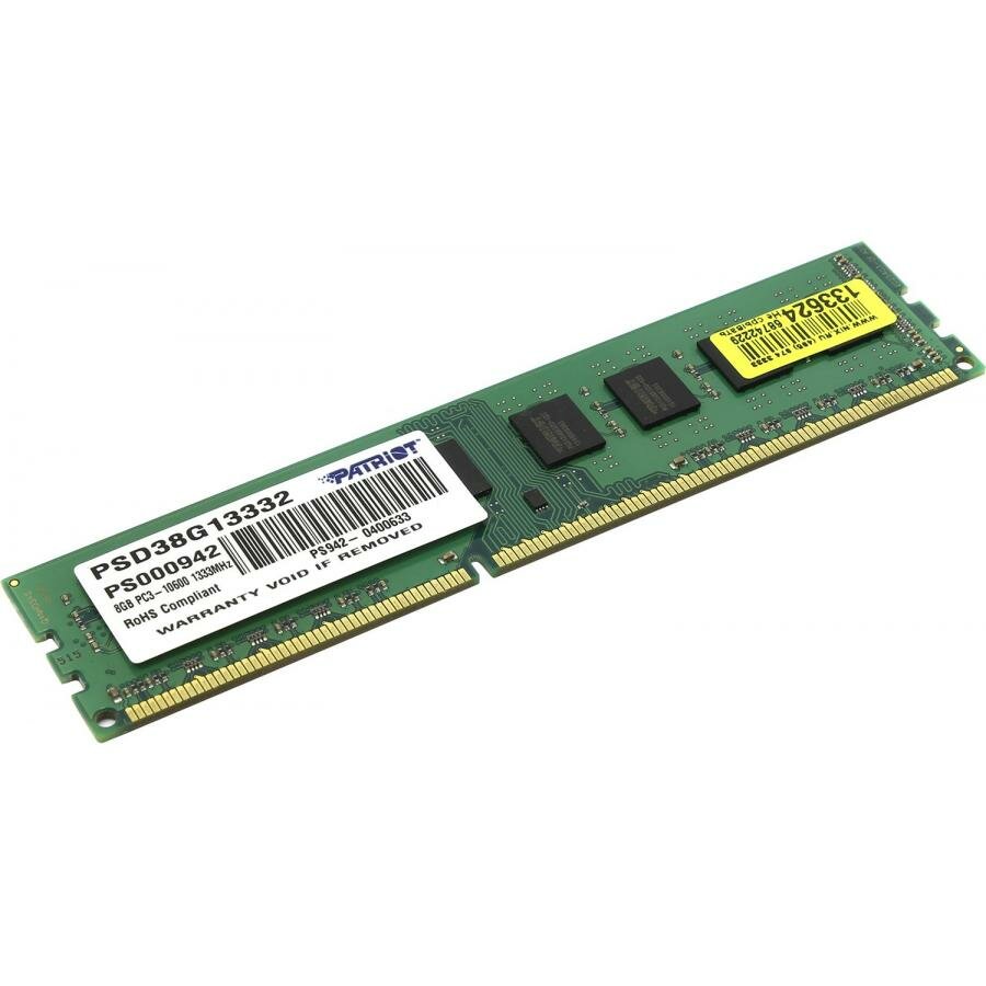  DDR3 Patriot 8Gb Signature Line (PSD38G13332)