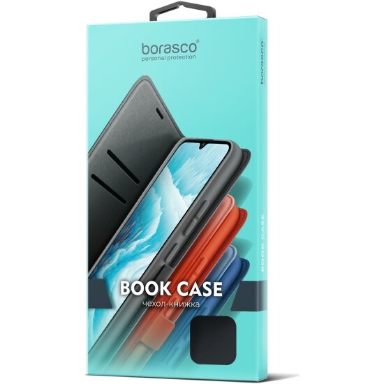 Чехол BoraSCO Book Case для Realme C33 черный - фото №1