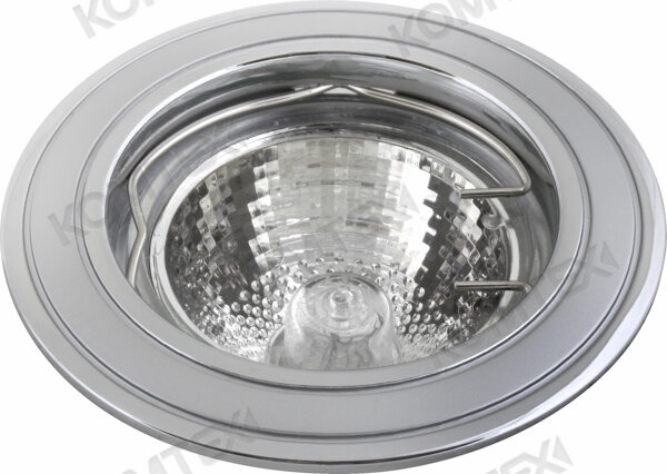 фото Comtech Corona Светильник галогеновый встраиваемый MR16 1x50W GU5.3 хром/мат.хром/хром