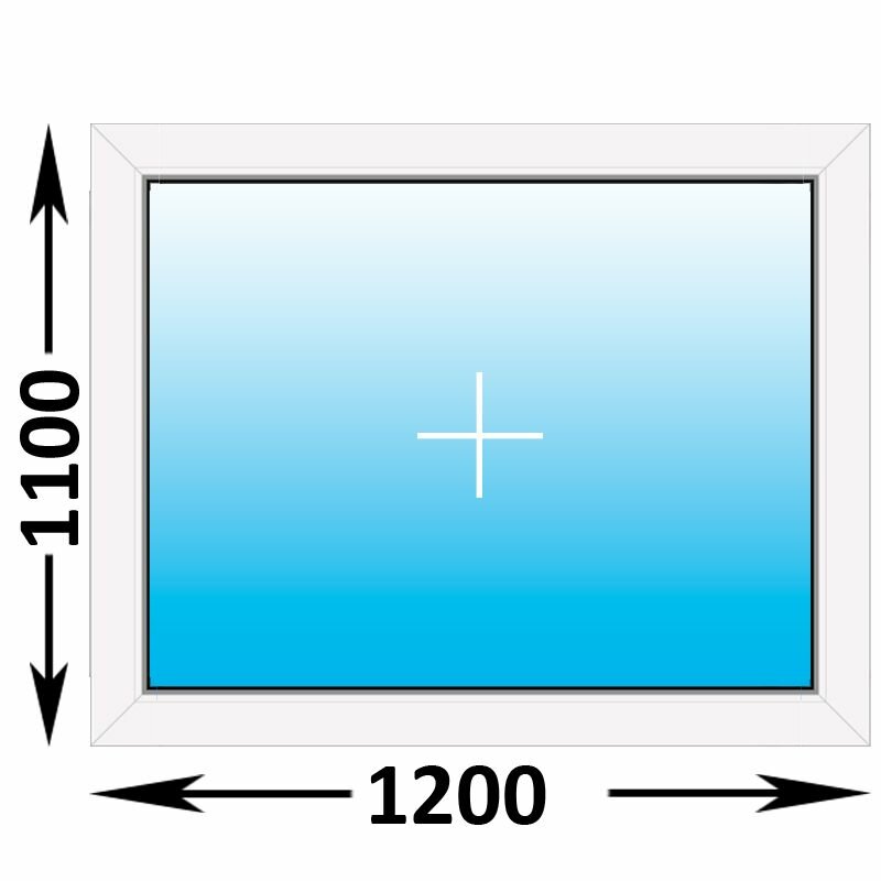 Пластиковое окно Veka WHS глухое 1200x1100 (ширина Х высота) (1200Х1100)