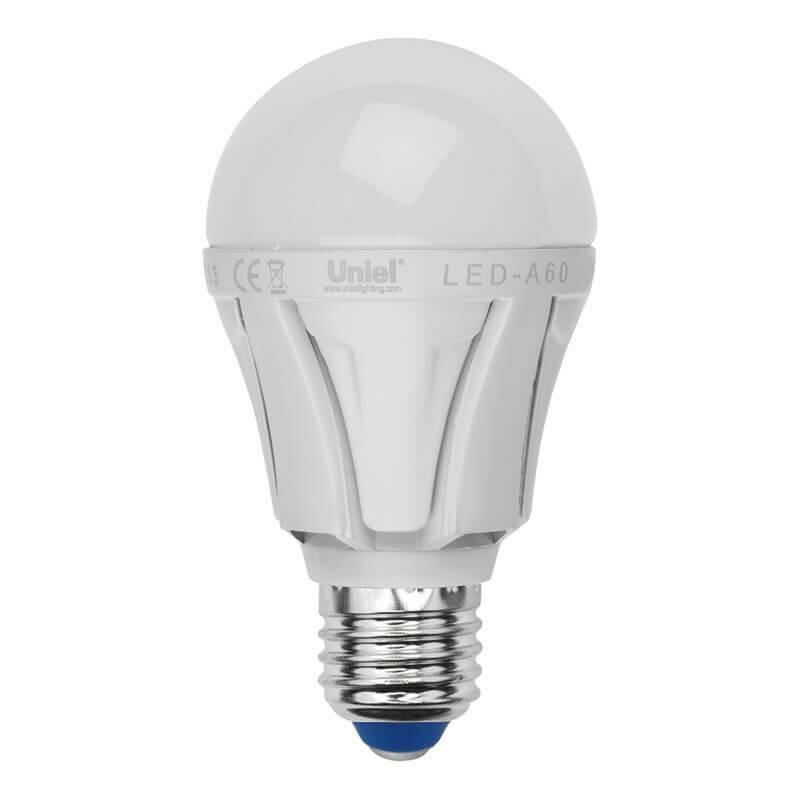 Uniel Лампа светодиодная (UL-00001527) Uniel E27 12W 4000K матовая LED-A60 12W/NW/E27/FR PLP01WH