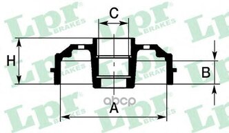 Барабан Тормозной Сузуки/Suzuki Wagon R+ 01-/Опель/Opel Agila 00-07 Lpr арт. 7D0603