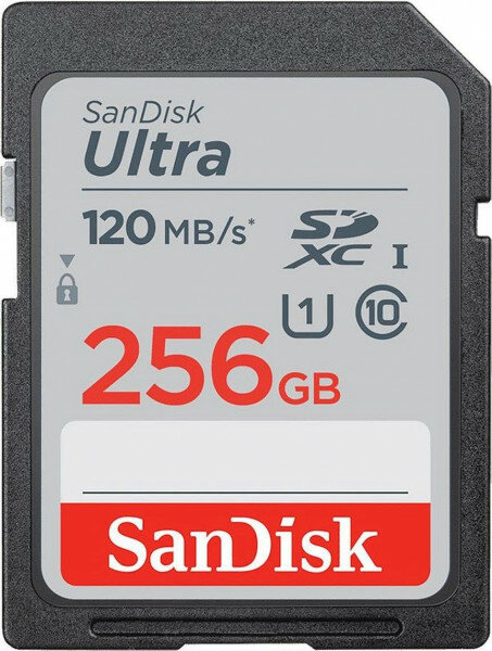 Карта памяти SD 256GB SanDisk SDXC Class 10 UHS-I Ultra SDSDUN4-256G-GN6IN