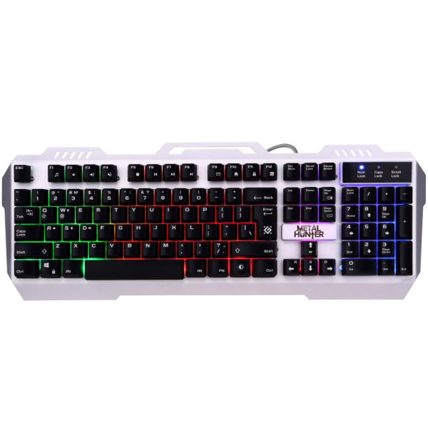 Клавиатура Defender Metal Hunter GK-140L RU (45140) (Проводная игровая клавиатура, RGB подсветка,19 Anti-Ghost)