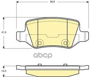 Колодки Тормозные Mercedes W168/W169/W245/W414 Vaneo Задние Girling арт. 6114811