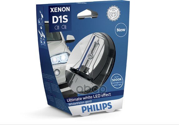   D1s 85v-35w (Pk32d-2) Whitevision Gen 2 (Philips) Philips . 85415WHV2S1