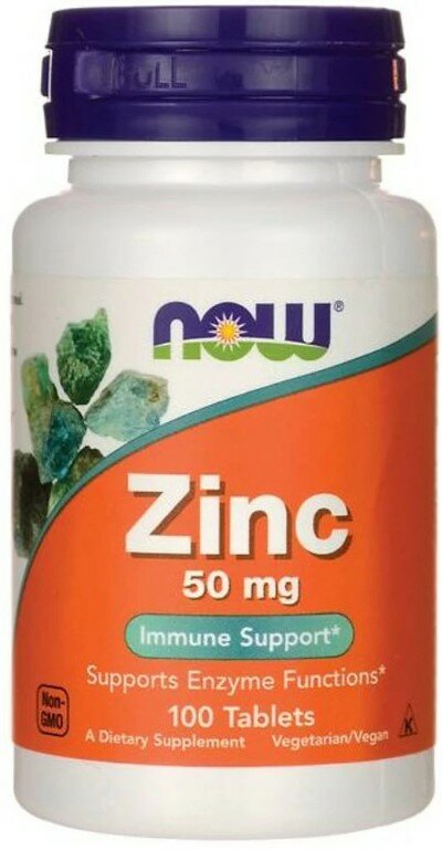 NOW Zinc Gluconate 50 , 100 .