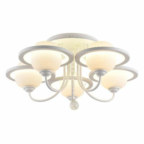 Люстра HIPER H804-5 / 5 плафонов / E27 / 60Вт + LED 70Вт WHITE - фото №1