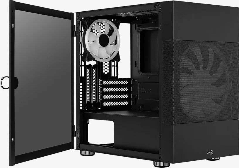 Компьютерный корпус Aerocool Atomic-G-BK-v1, черный