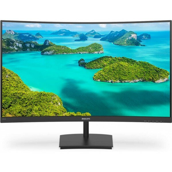 Монитор 27 PHILIPS 271E1SCA/00 Black (VA, изогнутый, 1920x1080, 4 ms, 178/178, 250 cd/m, 3000:1, +HDMI, +MM)