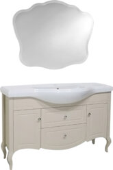 Мебель для ванной Caprigo Verona-H 120 оливин, с 2 дверцами и 2 ящиками (тумба с раковиной + зеркало)
