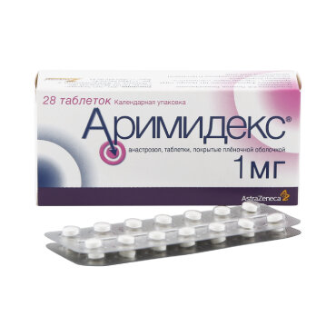 Лекарства для терапии онкологии АстраЗенека Аримидекс таб п/пл/о 1 мг №28