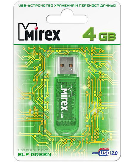  4Gb Mirex Elf USB 2.0  13600-FMUGRE04