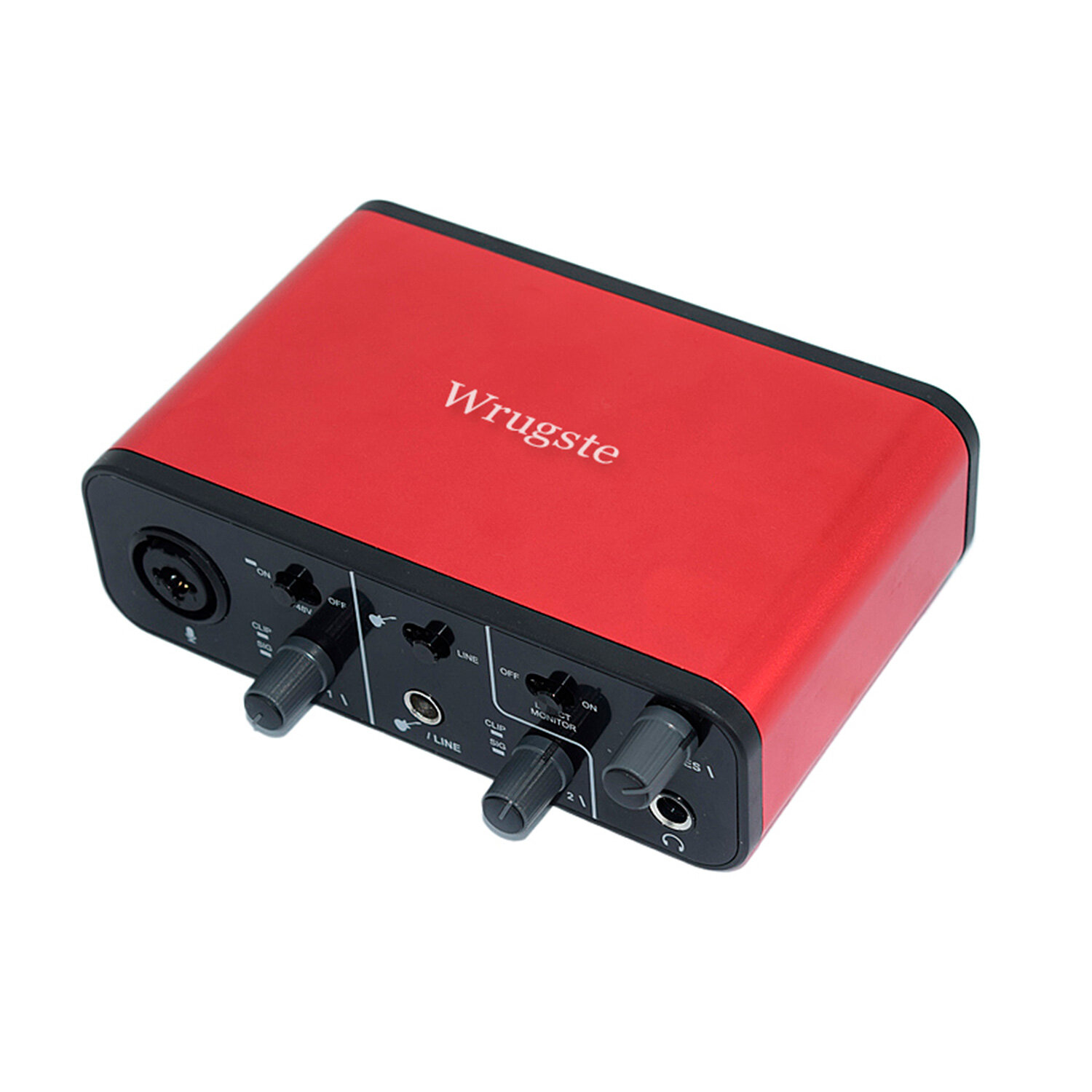 Wrugste GV-AR005 - аудиоинтерфейс USB, 2 входа (XLR+Jack)/2 выхода — фото 3