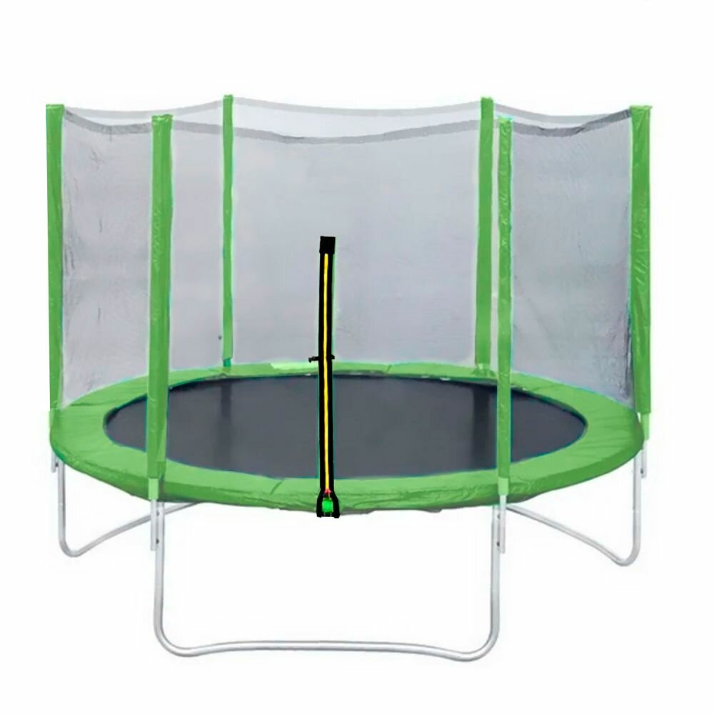 Батут DFC Trampoline Fitness 12ft наружн.сетка, св.зел. (366см) 12FT-TR-LG