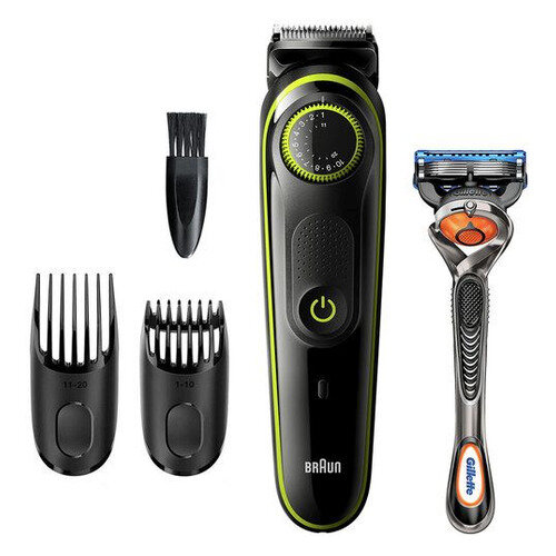 Триммер Braun BT3241 + Бритва Gillette + 1 кас черный/желтый [81705277]