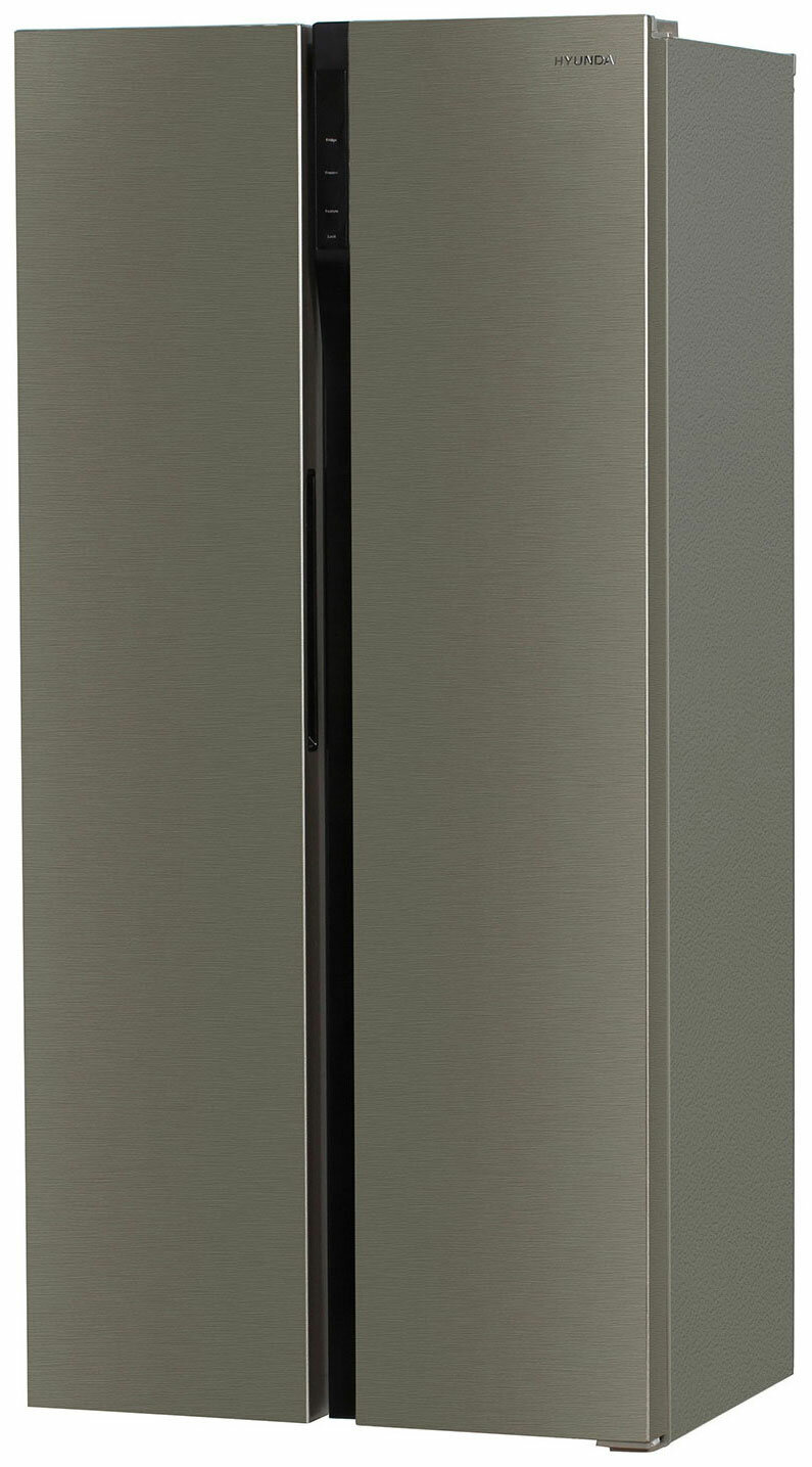 Холодильник Side-By-Side Hyundai CS4505F нержавеющая сталь