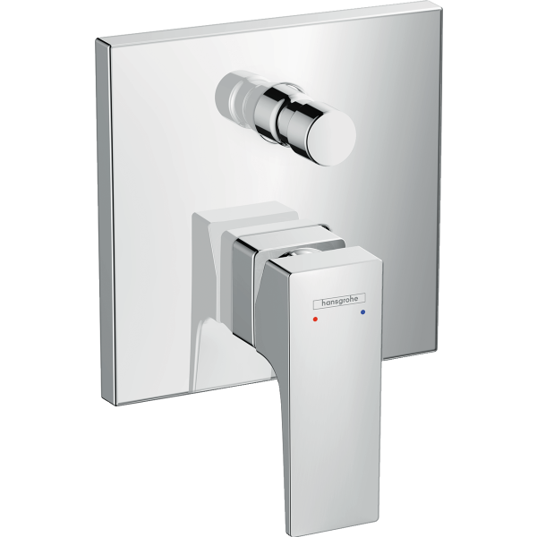 Смеситель hansgrohe Metropol для ванны настенный скрытый с рычаговой рукояткой, хром 32545000