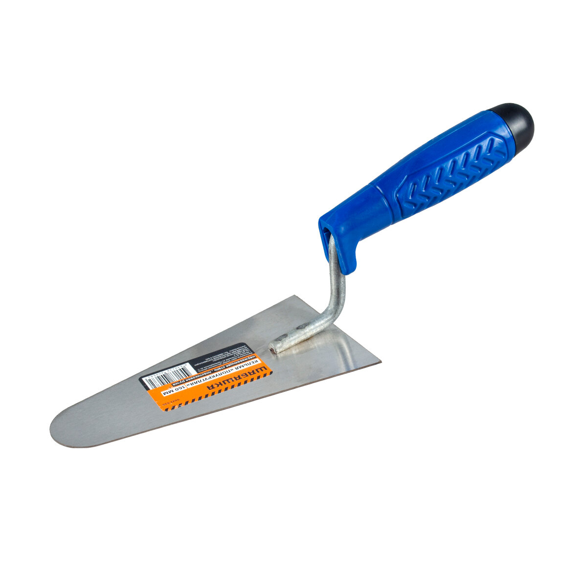 фото Кельма Шабашка Полукруг, нержавеющая сталь, пластиковая ручка, 160 мм