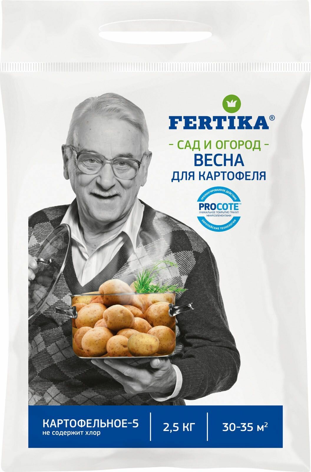 Удобрение FERTIKA Сад и огород Весна для картофеля 25 кг