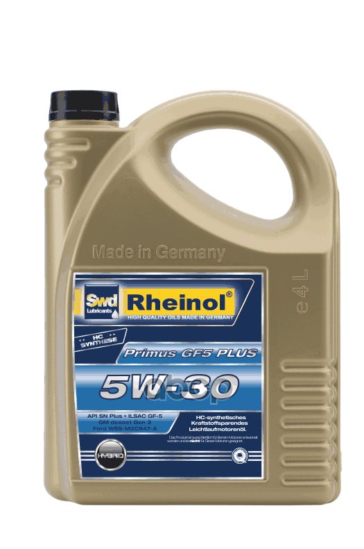 SWD Rheinol Масло Моторное Primus Gf5 Plus 5W-30 (4Л)