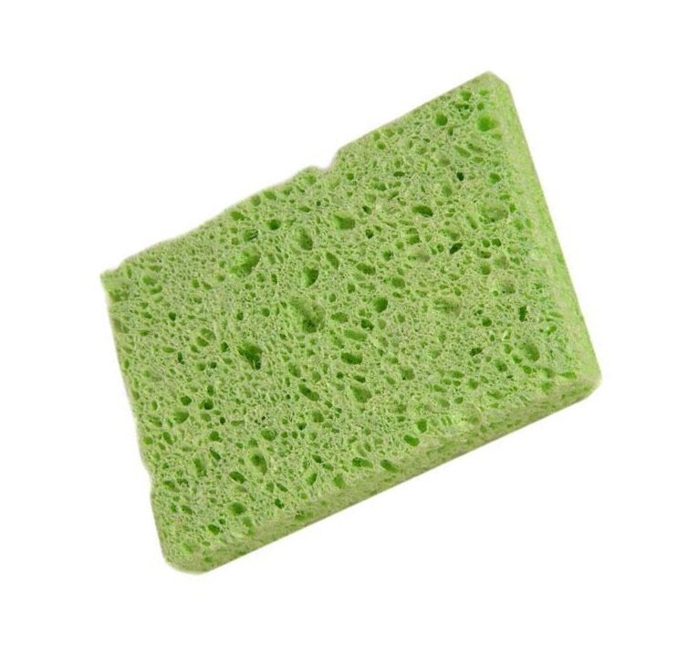 Sponge / Губка для очистки жал паяльников увлажненная 80х50 зеленая