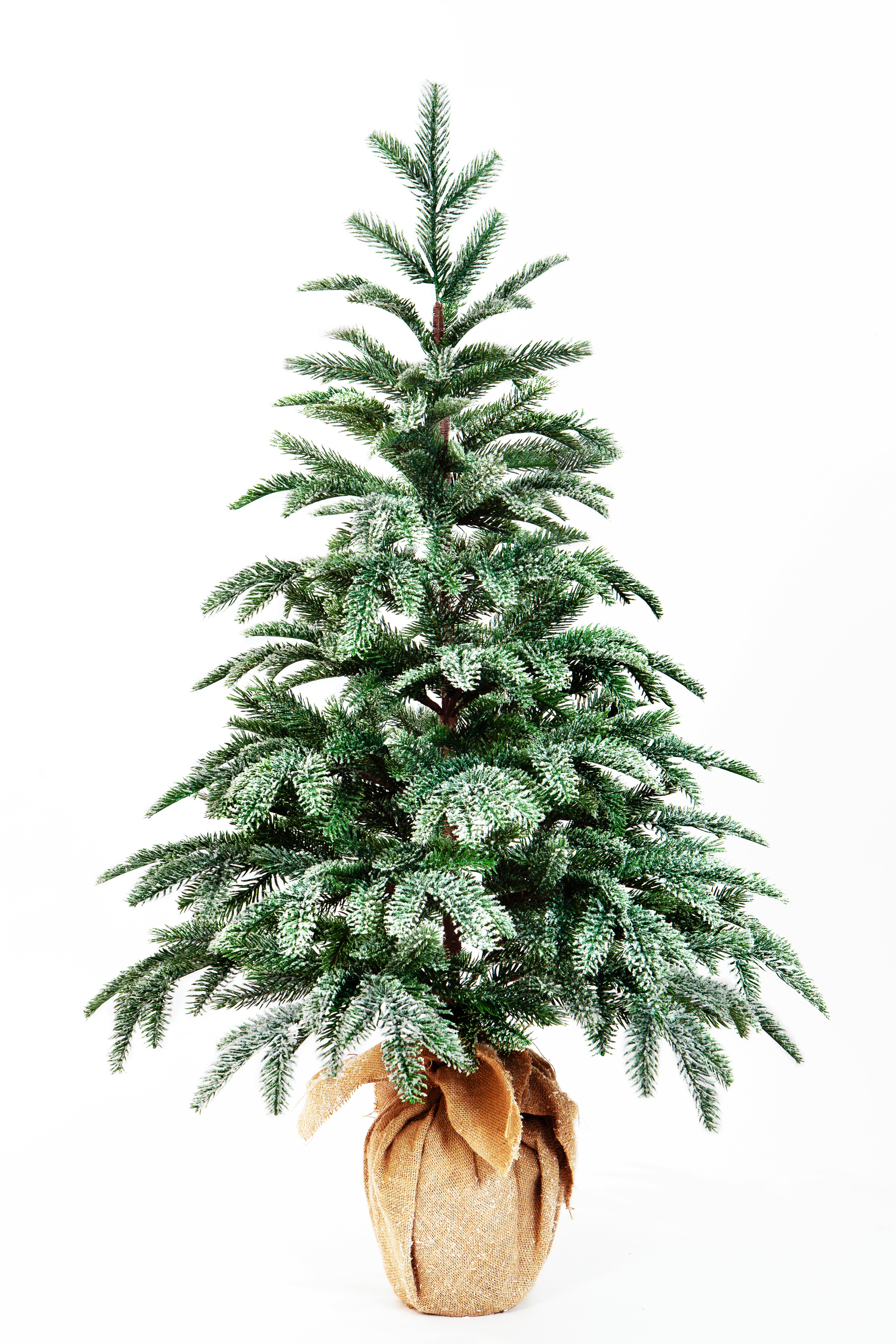 Ель искусственная Crystal Trees Вискри в мешке KP19210 210 см зеленая заснеженная - фото №1