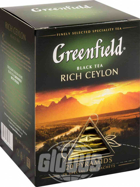 Чай чёрный Greenfield Rich Ceylon, 20x2 г - фотография № 1