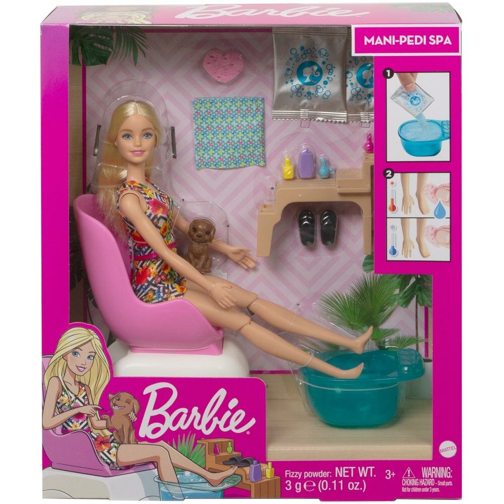 Mattel Barbie Игровой набор для маникюра и педикюра GHN07