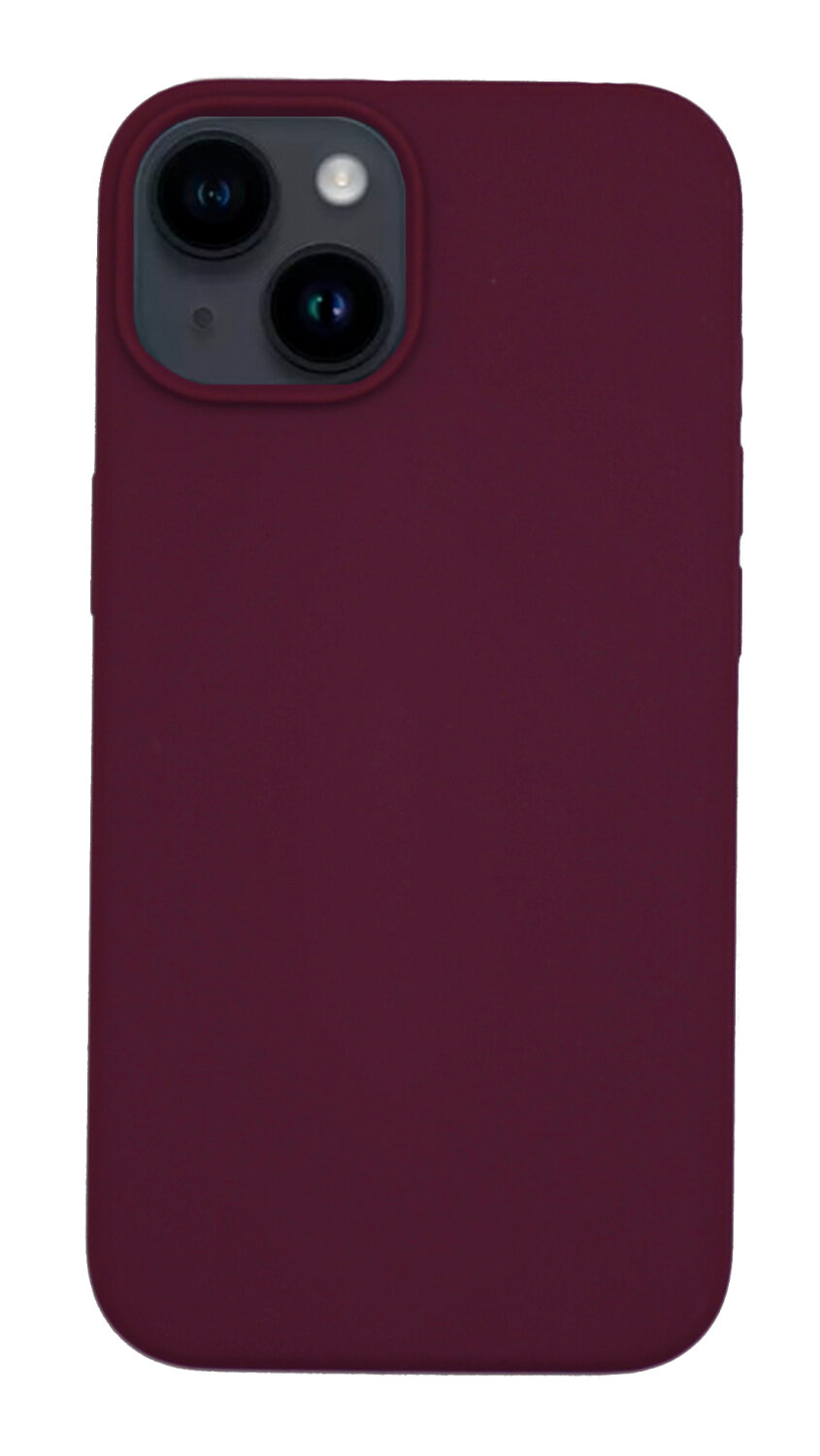 Чехол - накладка для iPhone 13, Silicon Case, без лого, винный